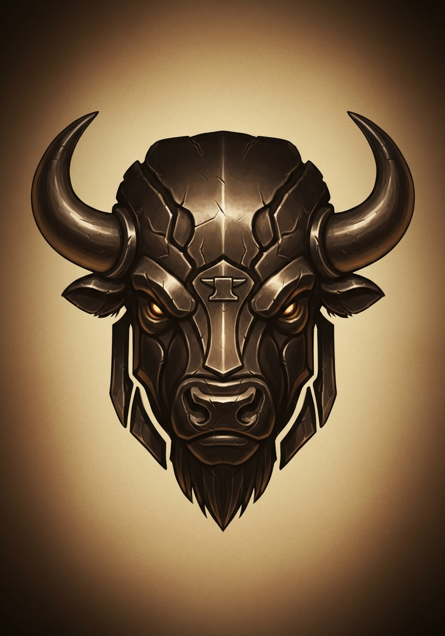 Bison — portrait.