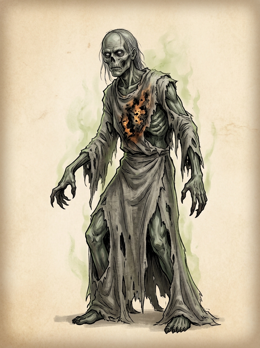 Portrait of Burial-robed undead (Session 21).