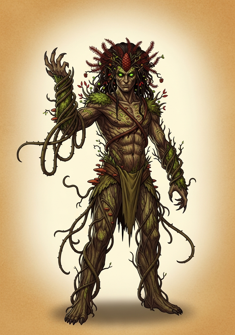 Dryad of the Corrupted Grove — portrait.