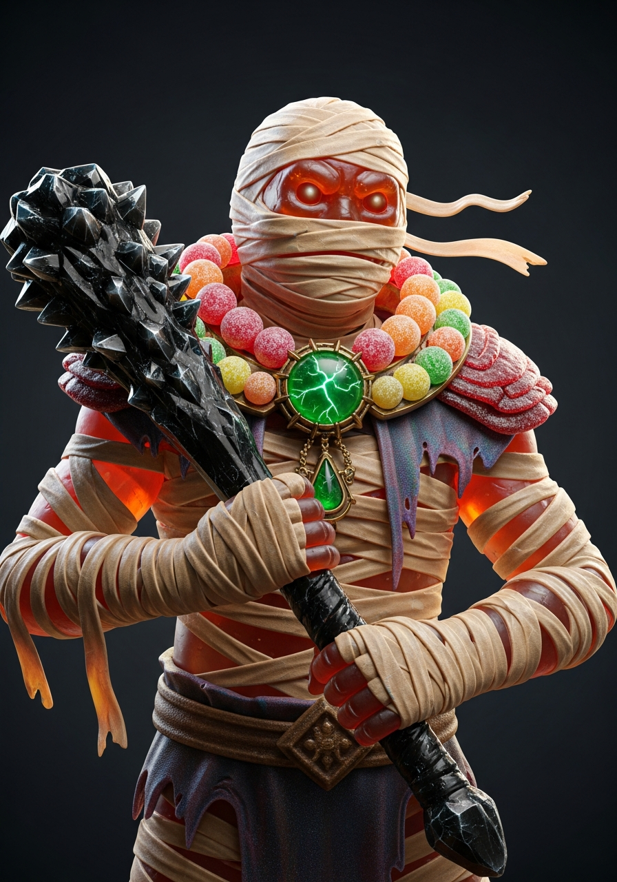 Gummy Mummy — portrait.