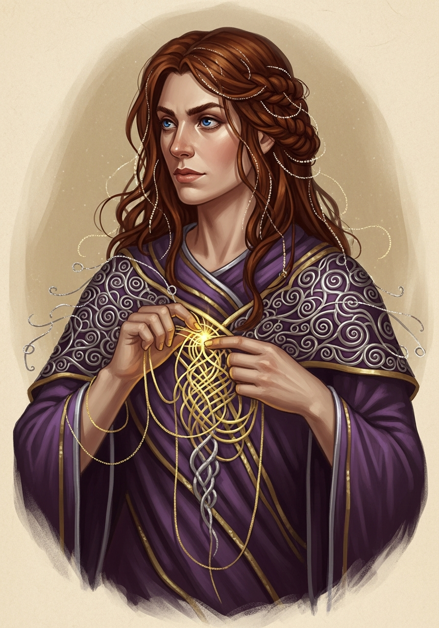 Lessa Sunweave — portrait.