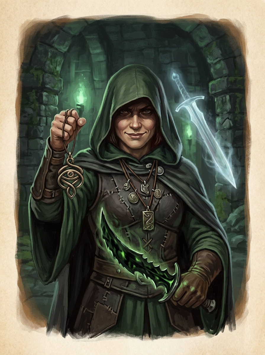 Portrait of The pendant cultist (Session 23).