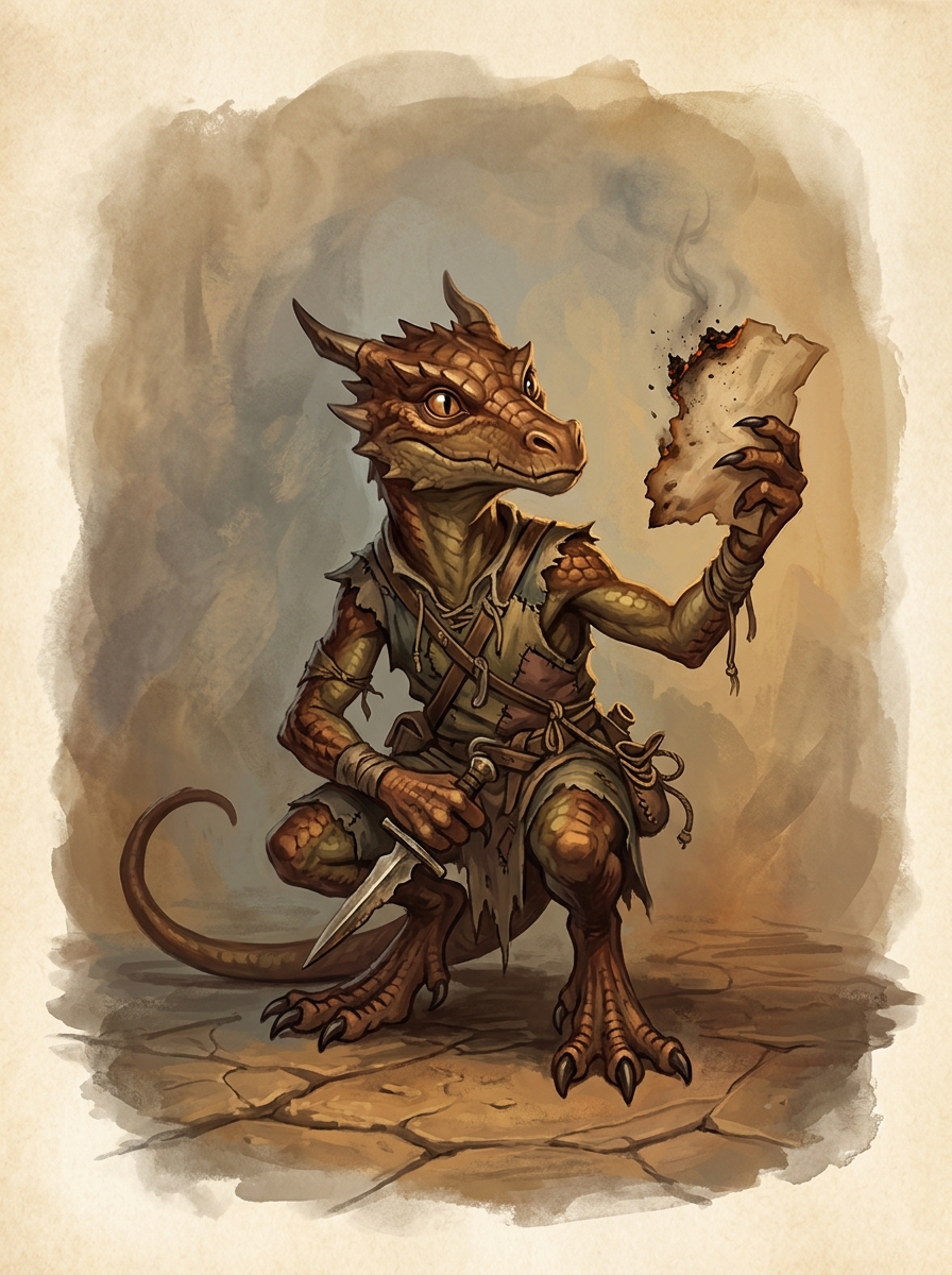 Portrait of The regenerating kobold (Session 22).