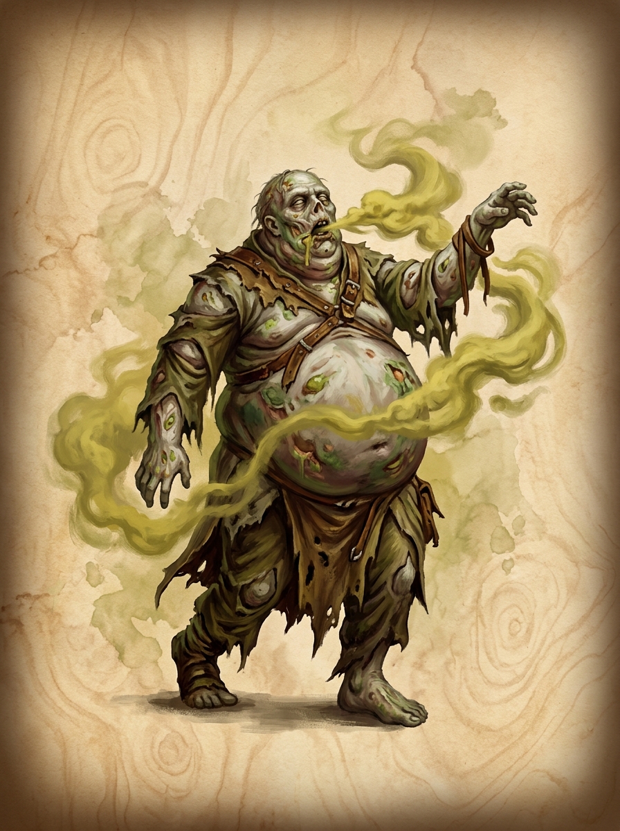 Portrait of Swollen plague zombie (Session 21).