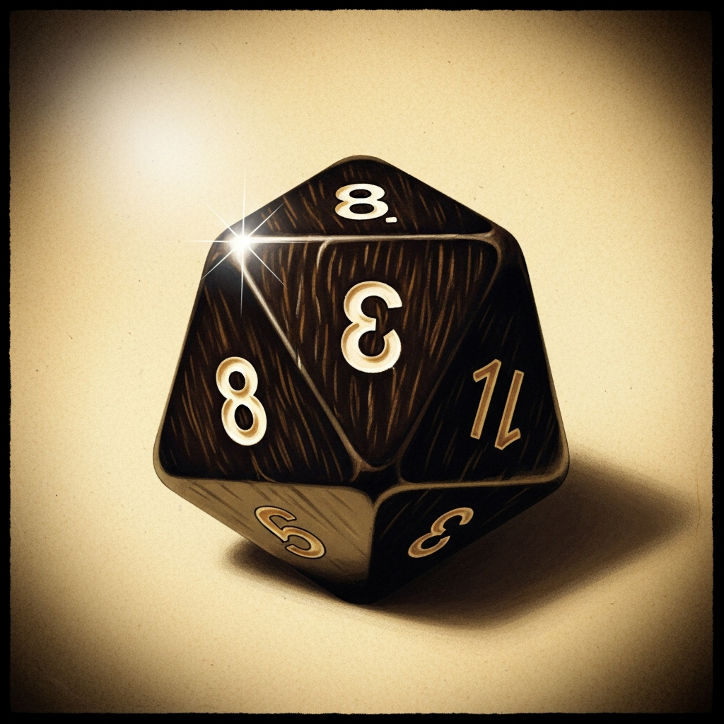 Charlatan's Die — Wondrous item, uncommon (homebrew d6) portrait