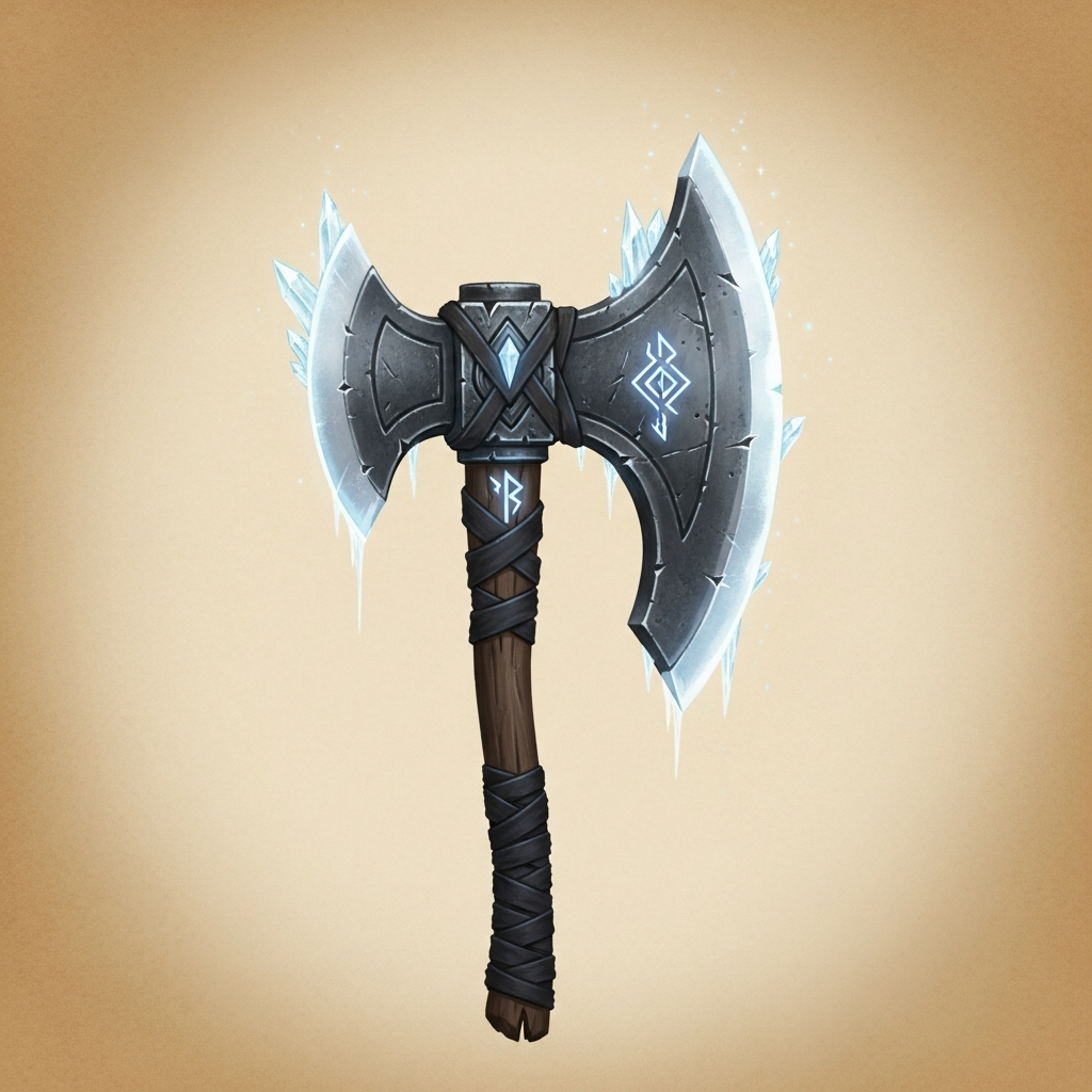 Greataxe of Frost +1 — Greataxe, +1 magical (cold rider) portrait
