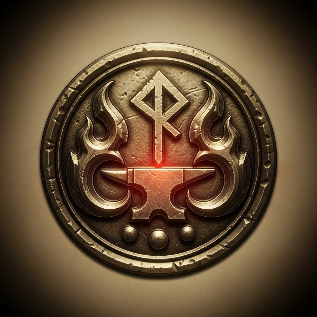 Rune of Khaldun — Maker's mark (rune-stamp) Khaldun-exclusive portrait