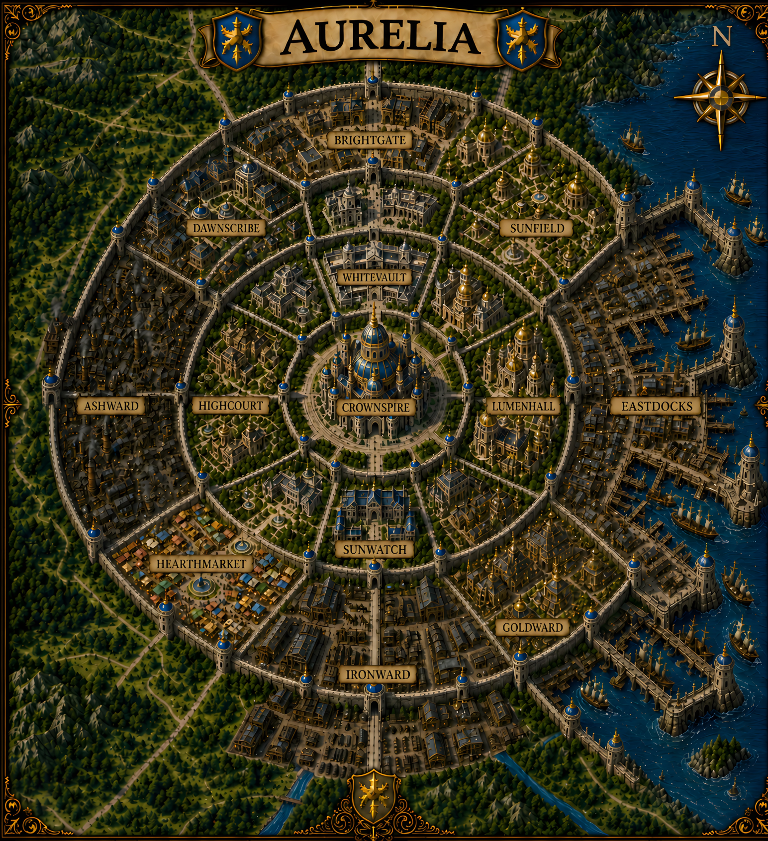 Map of Aurelia