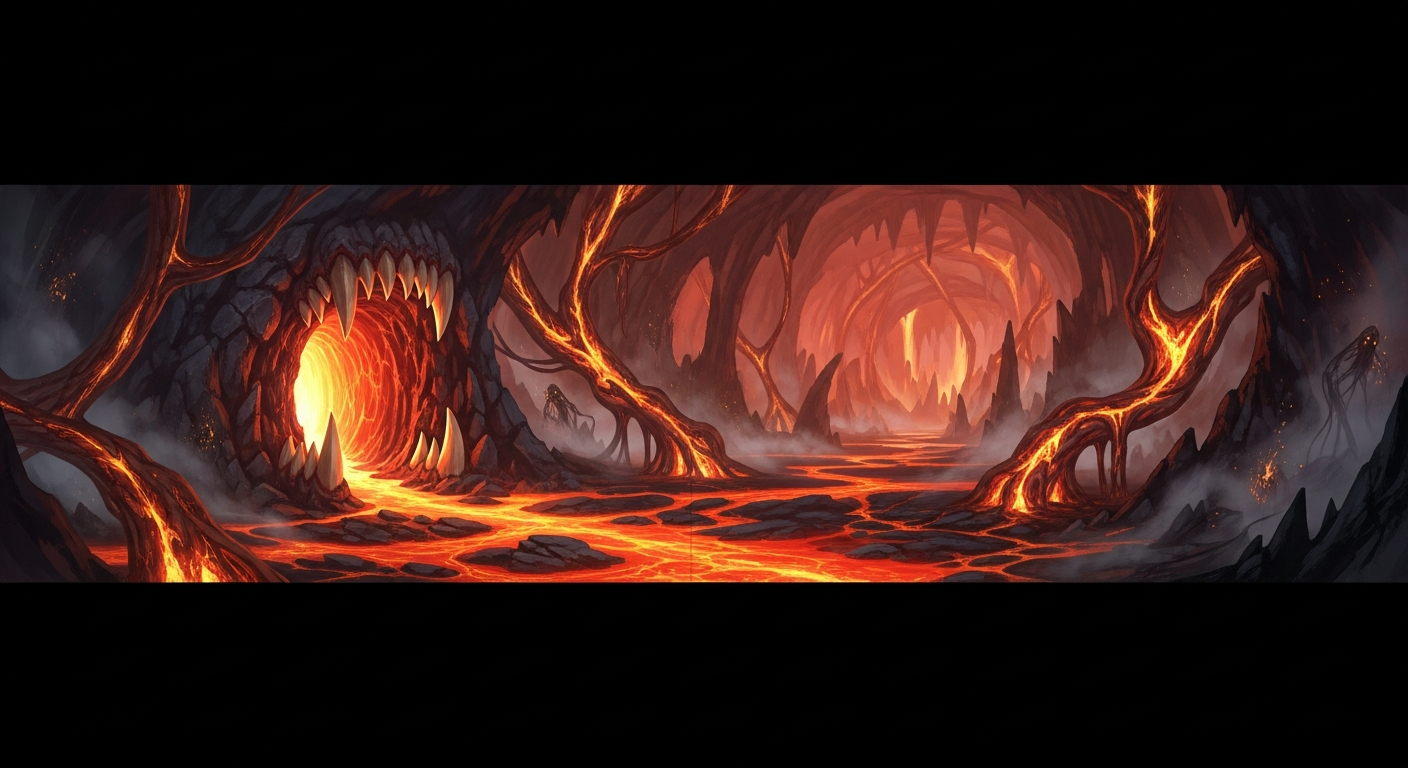 Emberdeep — Deep tunnel system (beneath a dwarven city) Khaldun Forgehold, Emberpeak Mountains portrait