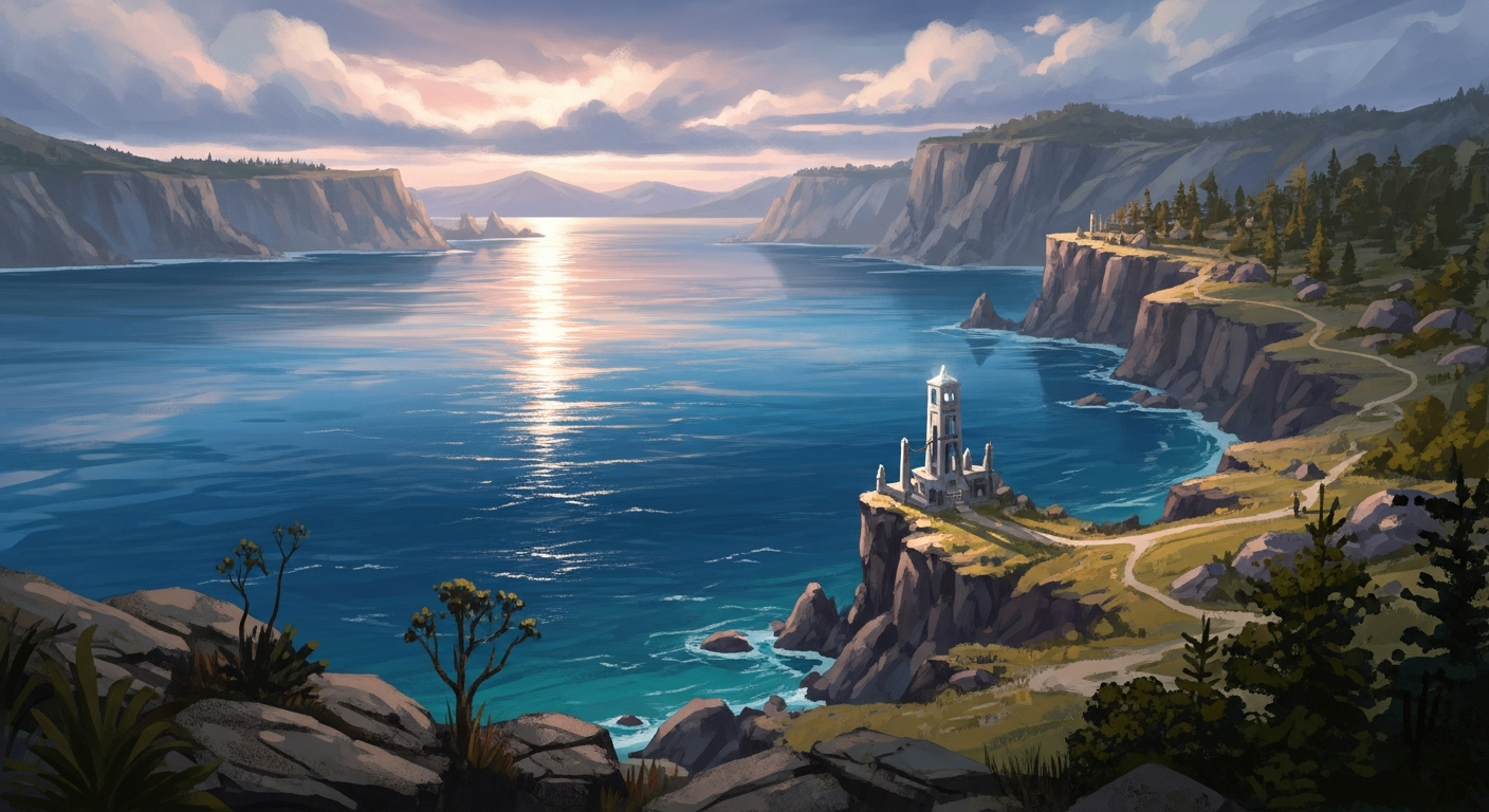 Sapphire Sea — portrait.