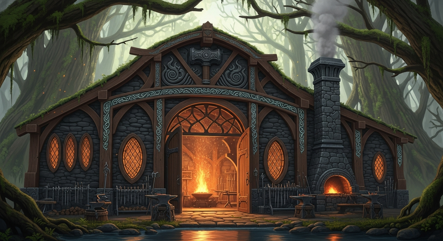 Shamil's Forge — portrait.