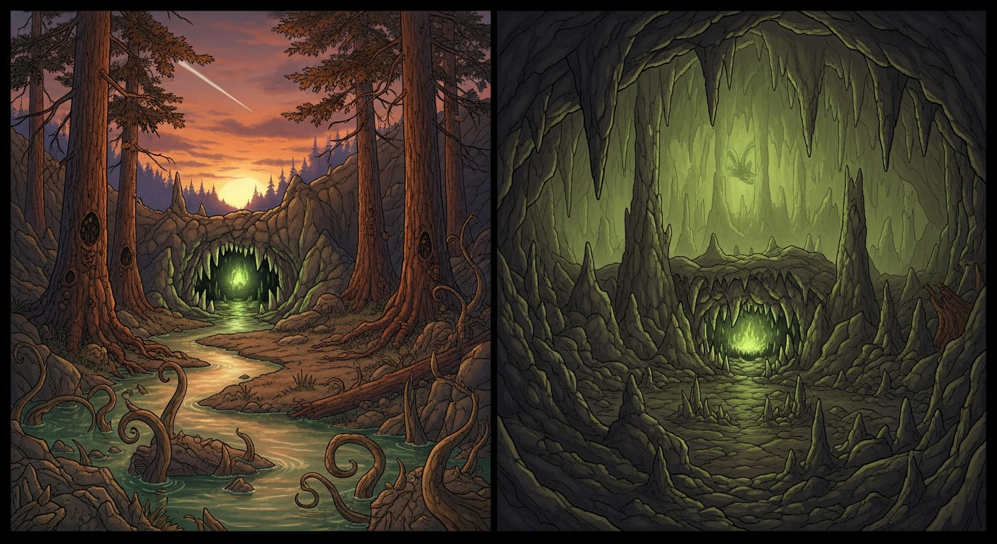 Sunset is Nigh's Lair — portrait.